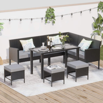 Alora 7-Piece Modern Patio Set
