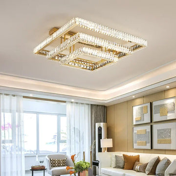 DecorBites™ Crystal LED Ceiling Chandelier - Smart Dimmable Lighting Fixture