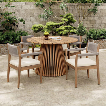 Alora 5-Piece Acacia Wood Patio Set