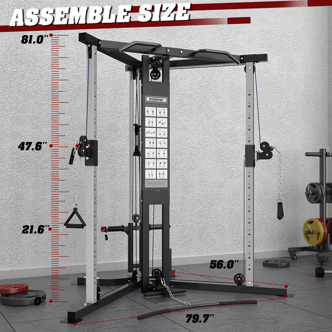 Rovix Premium Cable Crossover Full Body Workout Machine