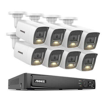 ANNKE 12MP Smart Dual Light Security Camera Kit with 8CH NVR & 8 POE Cameras
